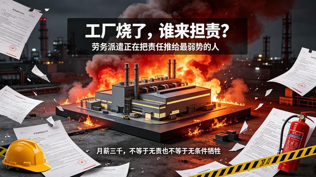 十几亿工厂被烧毁的热议背后:月薪三千,凭什么让派遣工拼命?